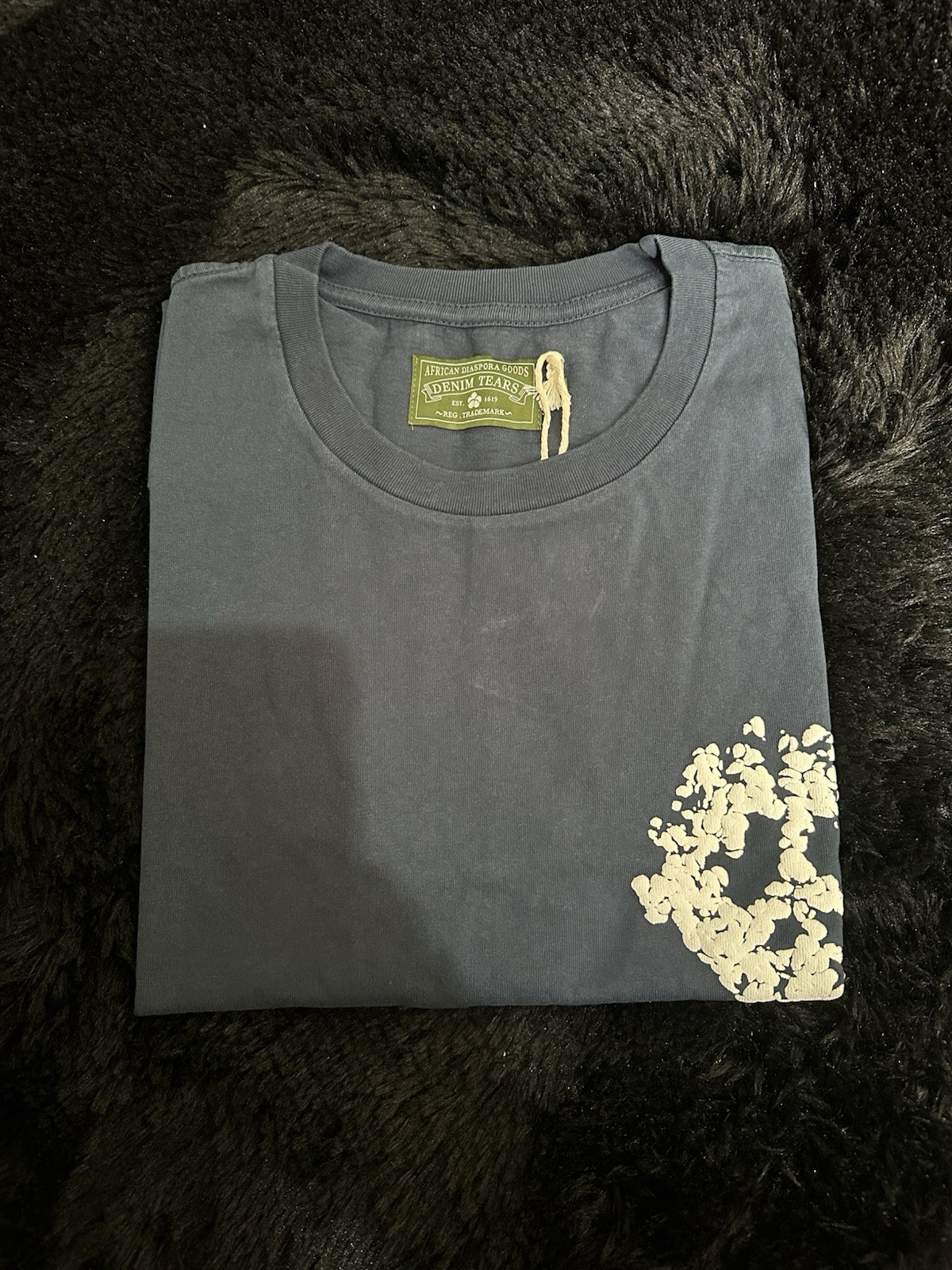 Denim Tears University Tee Navy Size X-Large 100% Authentic!