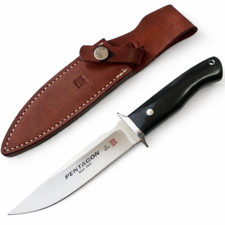 AL MAR Pentagon Desert Storm SEKI JAPAN Vintage Fixed Blade Knife