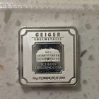 10 Gram Geiger Edelmetalle  .999 Fine Silver Bar – Security Line – Square Series