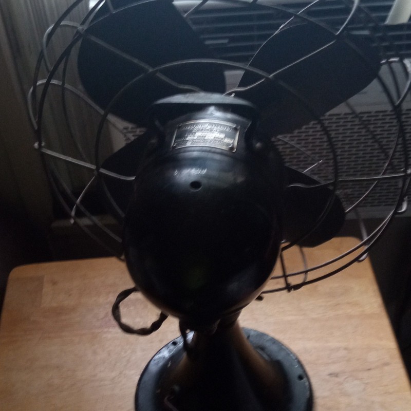 Emerson Electric 79646-AX 115V Black Metal Table/Desk Fan Round 4-Blade