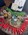 Nice Lot Unique Vintage Antique Costume Jewelry Crystal Stones Chicos 925 Etc…