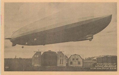 Postcard German Dirigible Airship Blimp #17 - Graf Zepplin