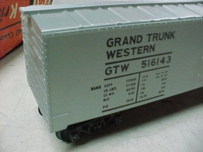 KMT Kris Model Trains O Gauge Grand Trunk Western GTW 516143 Reefer Boxcar