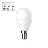 Energetic LED Lampe 4,9W E14 2700K Leuchtmittel G45 Step-Dim 3-​Stufig Dimmbar