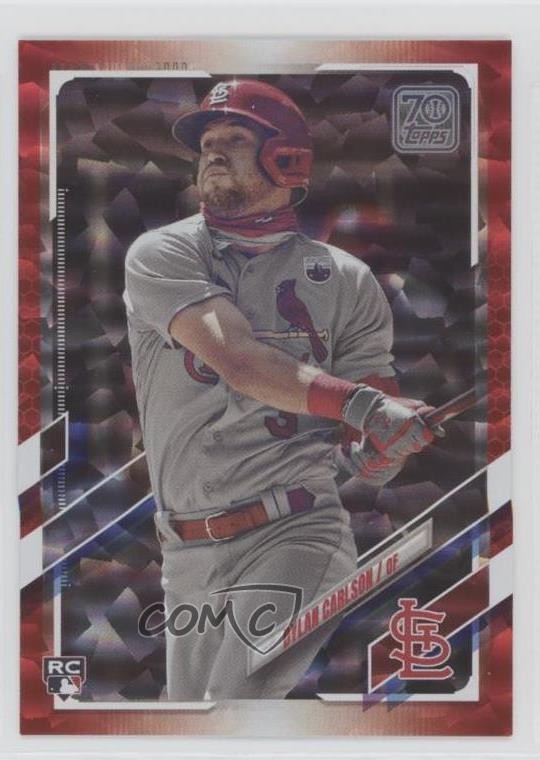 2021 Topps Red 102/199 Dylan Carlson #285 0s15