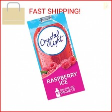 Crystal Light Sugar-Free Raspberry Ice Drink Mix 10 On-the-Go Packets