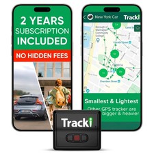 Tracki GPS Tracker for Vehicles Real-Time 4G LTE Assets, 24 months