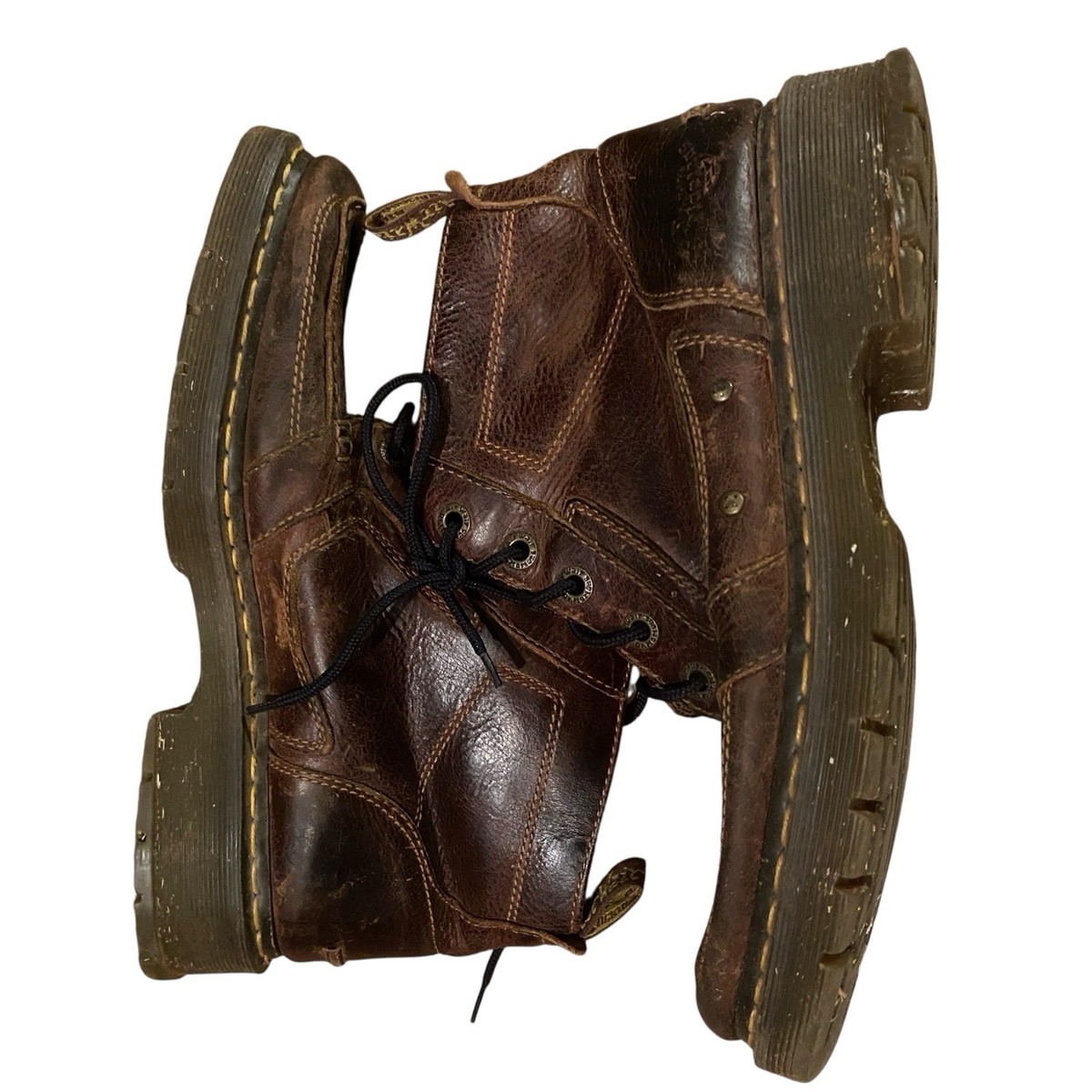 Dr. Martens Aiken Brown Leather Moc Toe Boot Lace Up Men’s Size US 13M AW004 Vintage Dr. Martens  main image 2