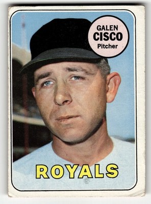 1969 Topps Galen Cisco #211 Kansas City Royals LOW MID GRADE FILLER