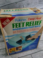 Vintage Pollenex Deep Heat FEET RELIEF MASSAGING FOOT BATH