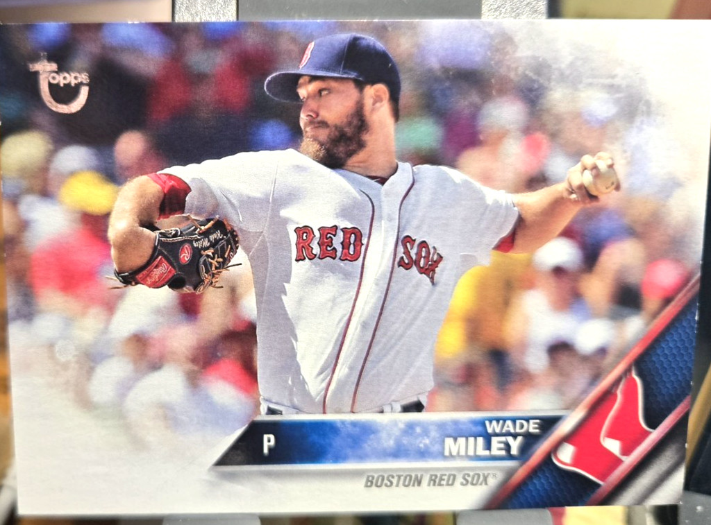 2016 Topps Vintage Stock SP Baseball Card - Wade Miley #301 (NM) SN: 19/99