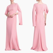 ALEXANDER MCQUEEN Asymmetric Paneled Crepe Gown SIZE IT42/US 6 $2890