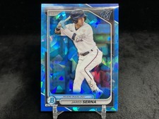 JARED SERNA 2024 BOWMAN DRAFT SAPPHIRE #BDC-161 CHROME PROSPECT / MARLINS