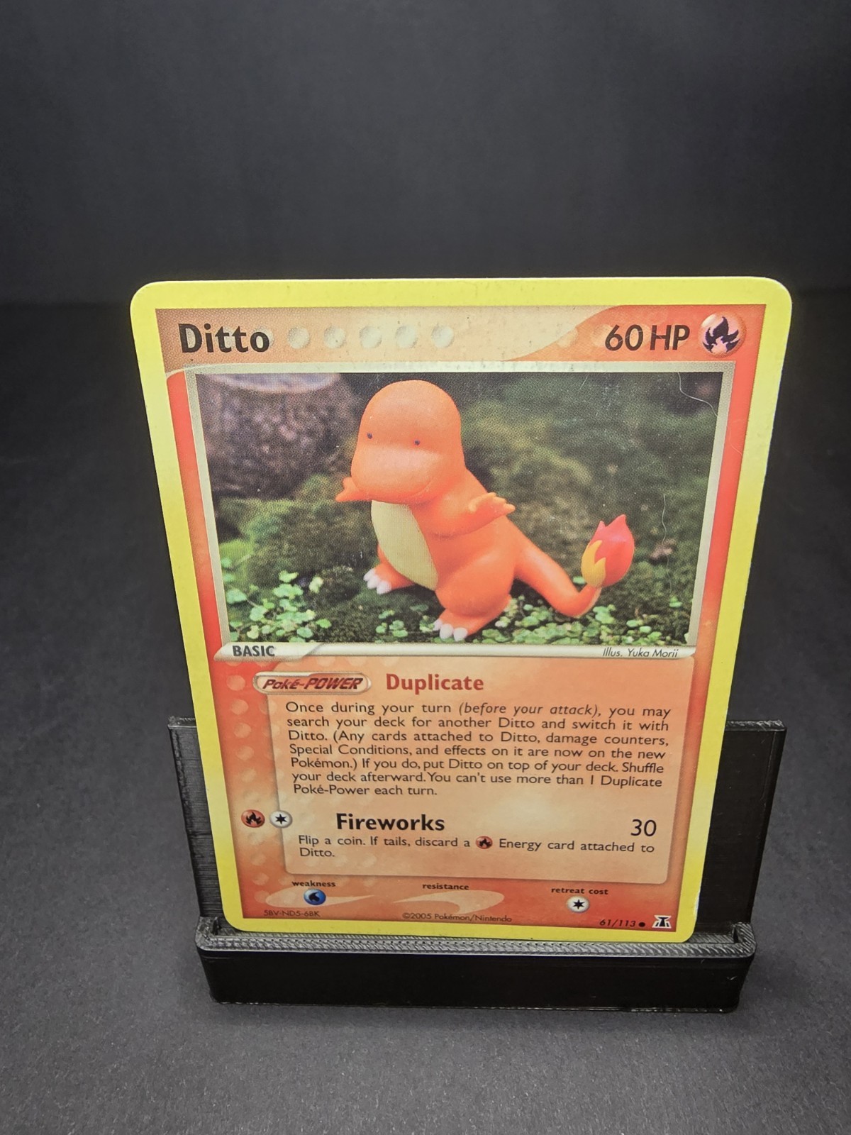 2005 Pokemon DITTO Charmander EX DELTA SPECIES Non Holo Card 61/113. #1
