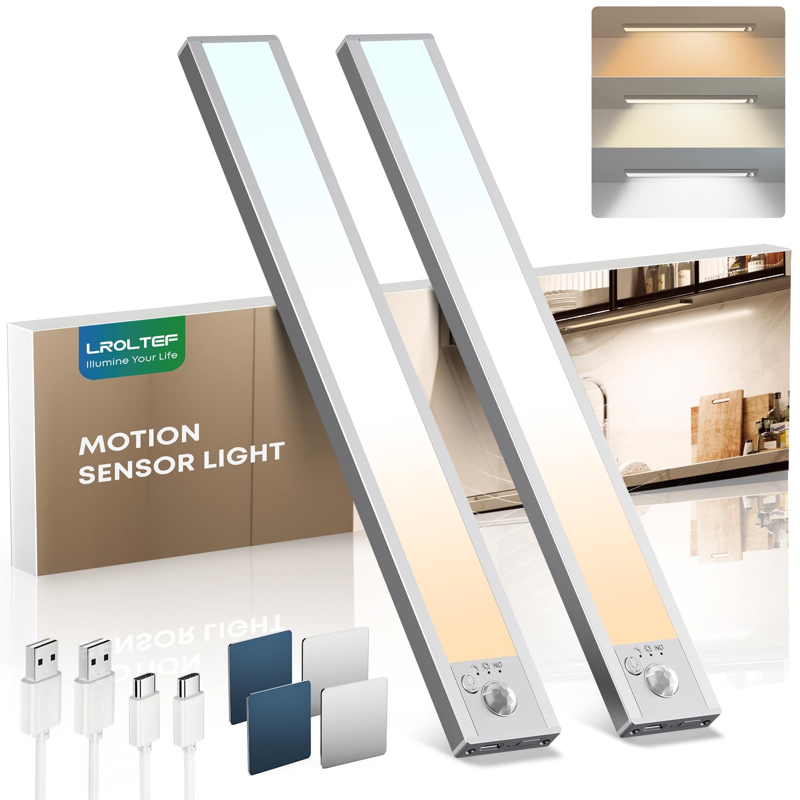 LROLTEF LED Sottopensile 32 LED 1500mAh - Luce Professionale Wireless