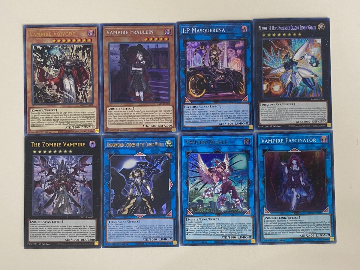 Yugioh Vampire Deck Masquerena Fraulein Ghost Voivode Number 24