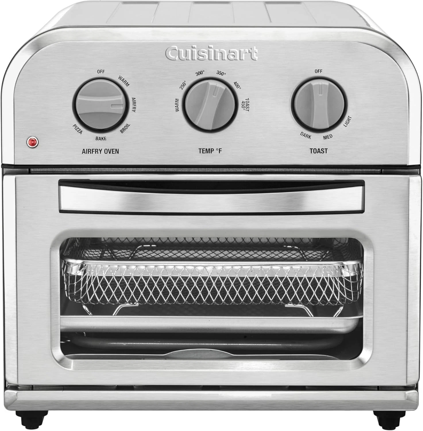 Cuisinart TOA-26 6-in-1 Air Fryer Toaster Oven Silver Adjustable Temperature
Opens in a new window o