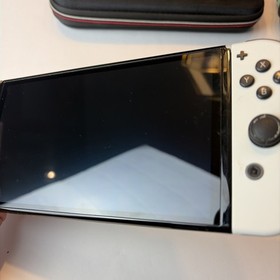 Nintendo Switch OLED White Console With Joycons, Charger, Case HEG-001 US Model