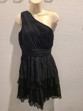 BCBG Max Azaria NWT Bareshoulder Ruffle Black Dress, Short, Prom, Party, Evening