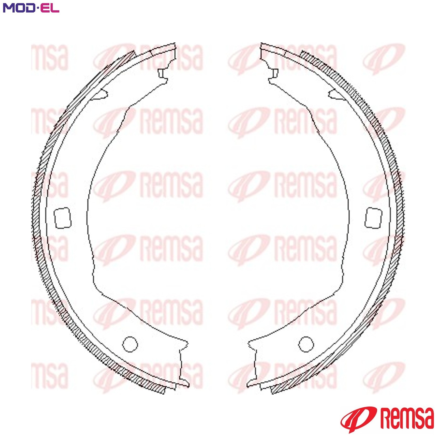 BRAKE SHOE PARKING BRAKE 4717.00 FOR PEUGEOT LFX /LFY 1.8L DHW /DHX /DHY 1.9L