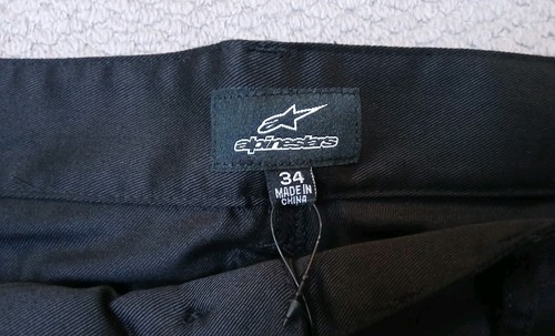 ALPINESTARS TRAP CHINO SHORTS IN BLACK MENS W34 BRAND NEW MINT-BNWT - Picture 7 of 10