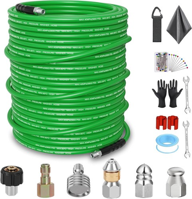 #ad #ad Sewer Jetter Kit for Pressure Washer 200FT – 5800PSI High Pressure Drain $197.58