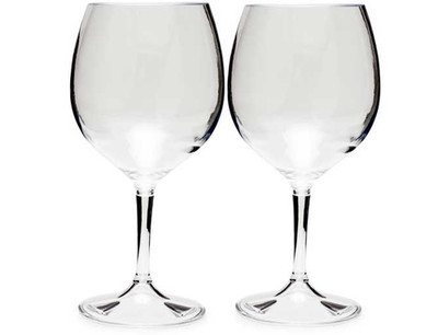 GSI Outdoors Nesting Wine Glass Set 2 Pack Camping Wine Glasses 15oz