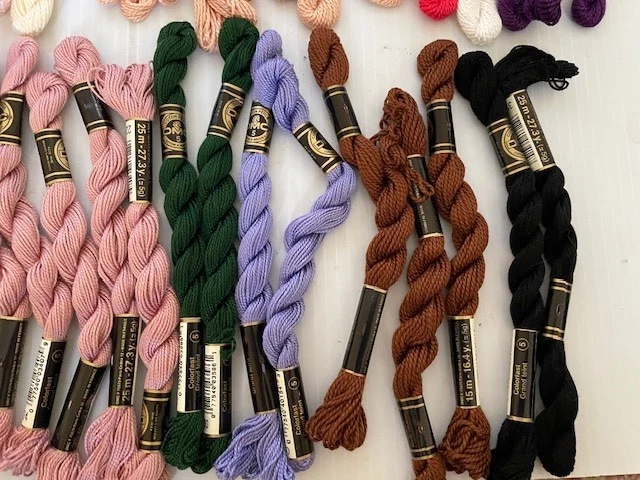 60 DMC Perle Embroidery Sz 5 Pearl Cotton Thread Solids Skeins New - Image 4 of 4