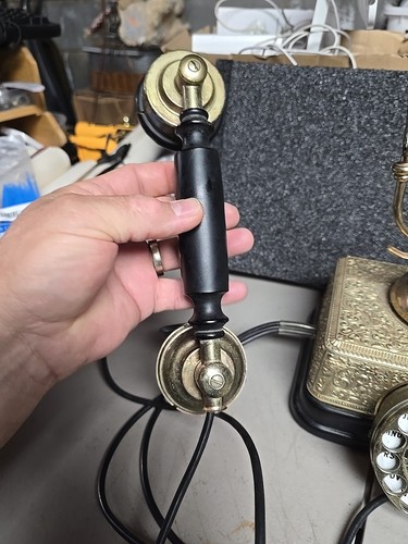 Vtg French Victorian Style Rotary Phone Works But Needs A Wire Replaced  - Picture 5 of 13