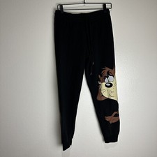 Looney Tunes Tasmanian Devil Sweatpants Size Medium Y2K