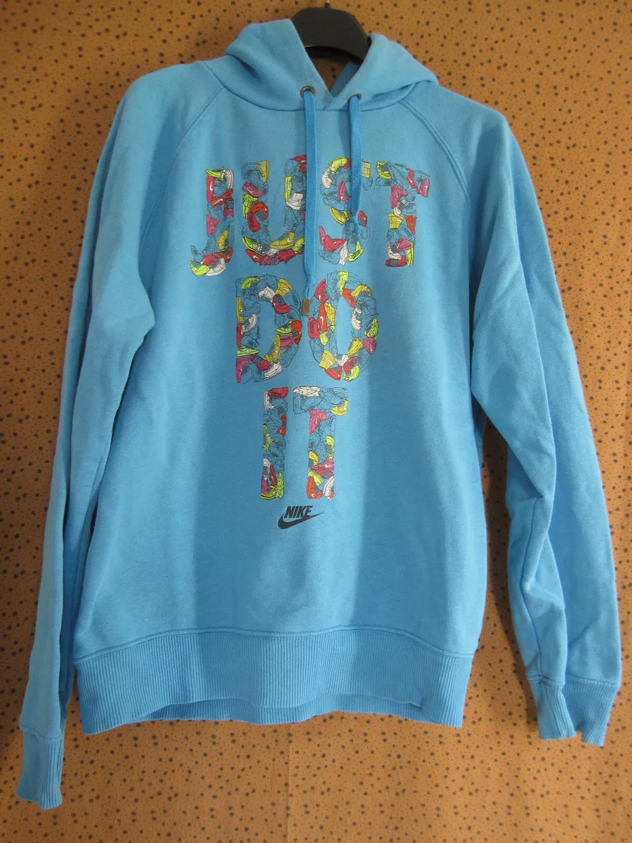 Nike Sportswear Blue Just Do It 90 S Vintage Tracksuit Shirt Hoodie M