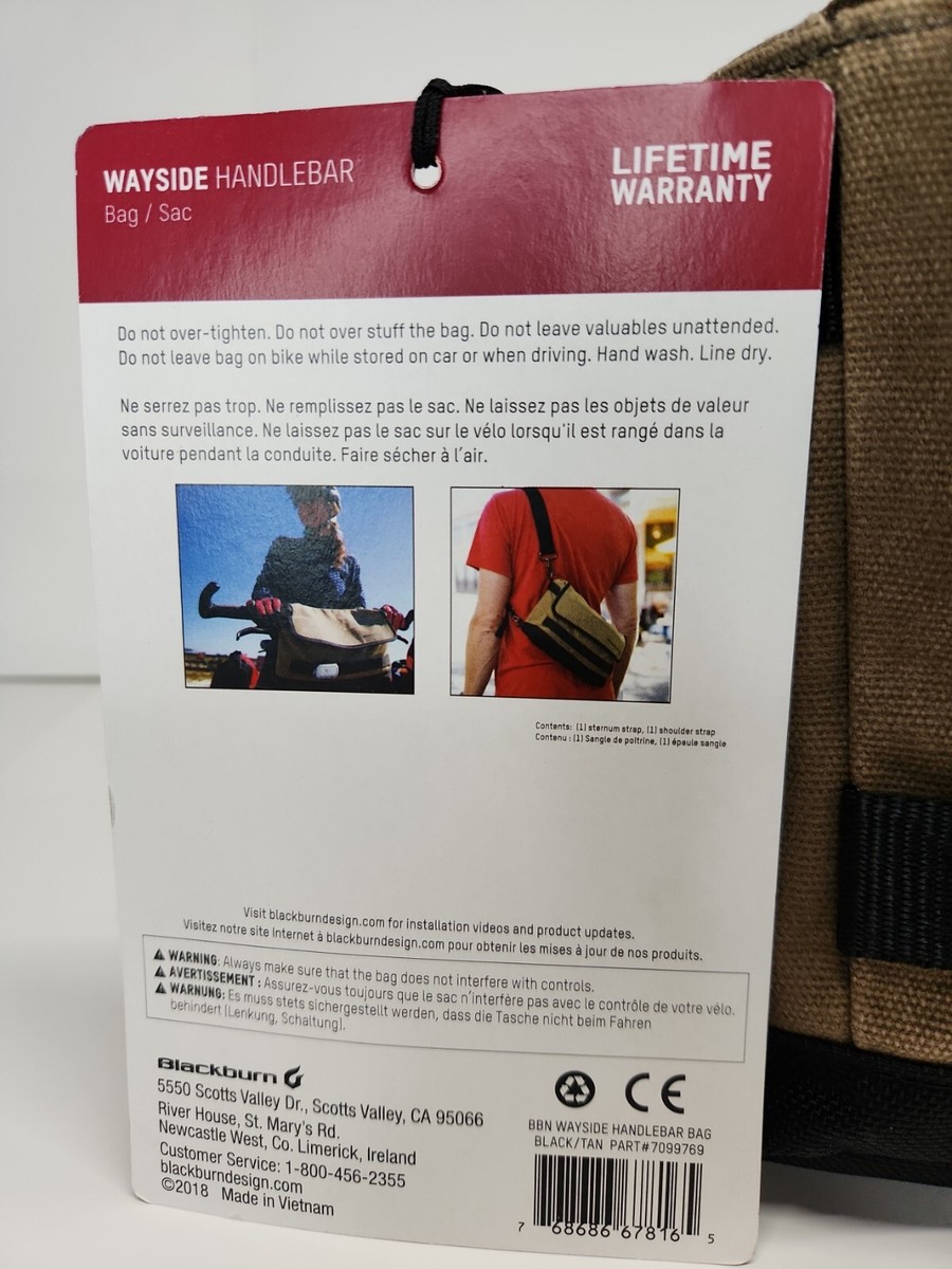 Blackburn Bicycle Handlebar Bag Bike Bag Canvas Travel Bag Luggage