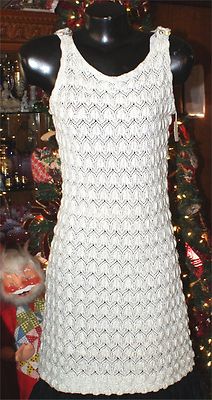 XS S Vtg 60s JONATHAN LOGAN Psychedelic Space AGE Twiggy CROCHET Dress 13 |  eBay
