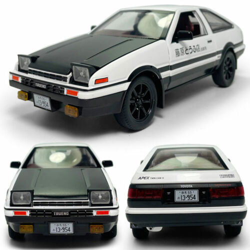 Modellino auto in lega 1/20 Toyota AE86 giocattolo con luce suono per bambini ragazzi - Foto 14 di 14