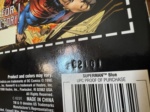 Justice League of America Superman Blue, DC Kenner 1998, Neu Originalverpackt - Bild 14 von 14