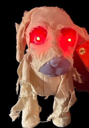 Gemmy Totally Ghoul Mummy Dog Animated Halloween Figure Toy Jumps Works W/ Tags - Picture 4 of 6