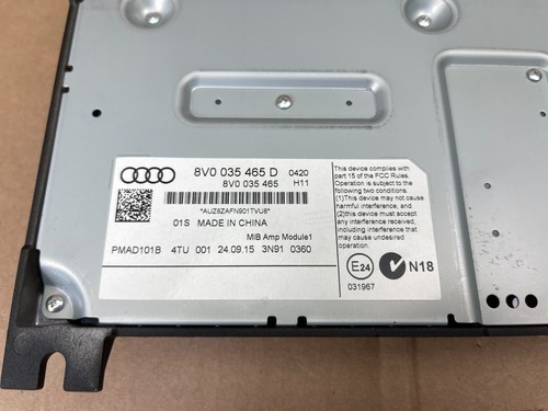 2015 2016 AUDI S3 A3 BANG & OLUFSEN B&O AUDIO SOUND AMP AMPLIFIER OEM - Picture 4 of 10