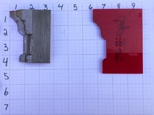 5/16 Corrugated High Speed Steel Molding Knives -Base Cap Profile