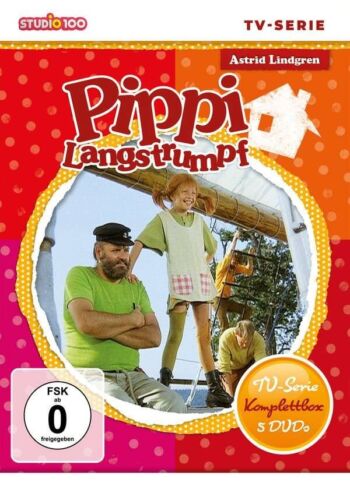 Astrid Lindgren: Pippi Langstrumpf - TV-Serie Komplettbox [5 DVDs/NEU/OVP]  - Afbeelding 1 van 3