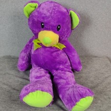 Toy Factory Teddy Bear Plush Purple Stuffed Animal Toy 24" Tall