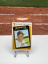 1986 Topps WILLIE MAYS #403 1971 Turn Back the Clock Giants Baseball Card