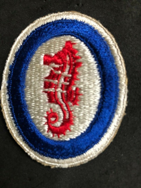 WWII Seahorse Brigade Amphibious Forces Engineer Patch Orig World War 