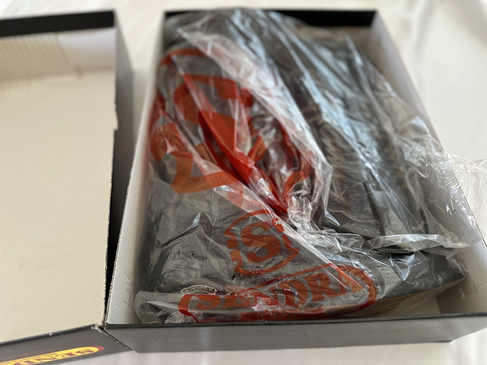 Sendra Cowboy Boots Black Python Snake Leather BR… - image 6