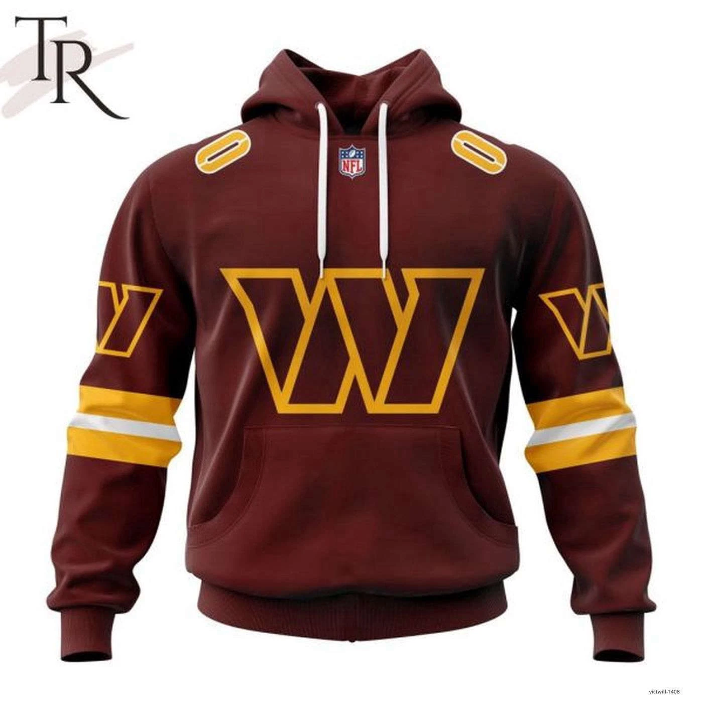 Personalized Washington Commanders 3D Hoodie