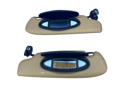 2005-2016 PORSCHE 911 FRONT LEFT RIGHT ILLUMINATED SUNVISOR SHADE SUN VISOR SET