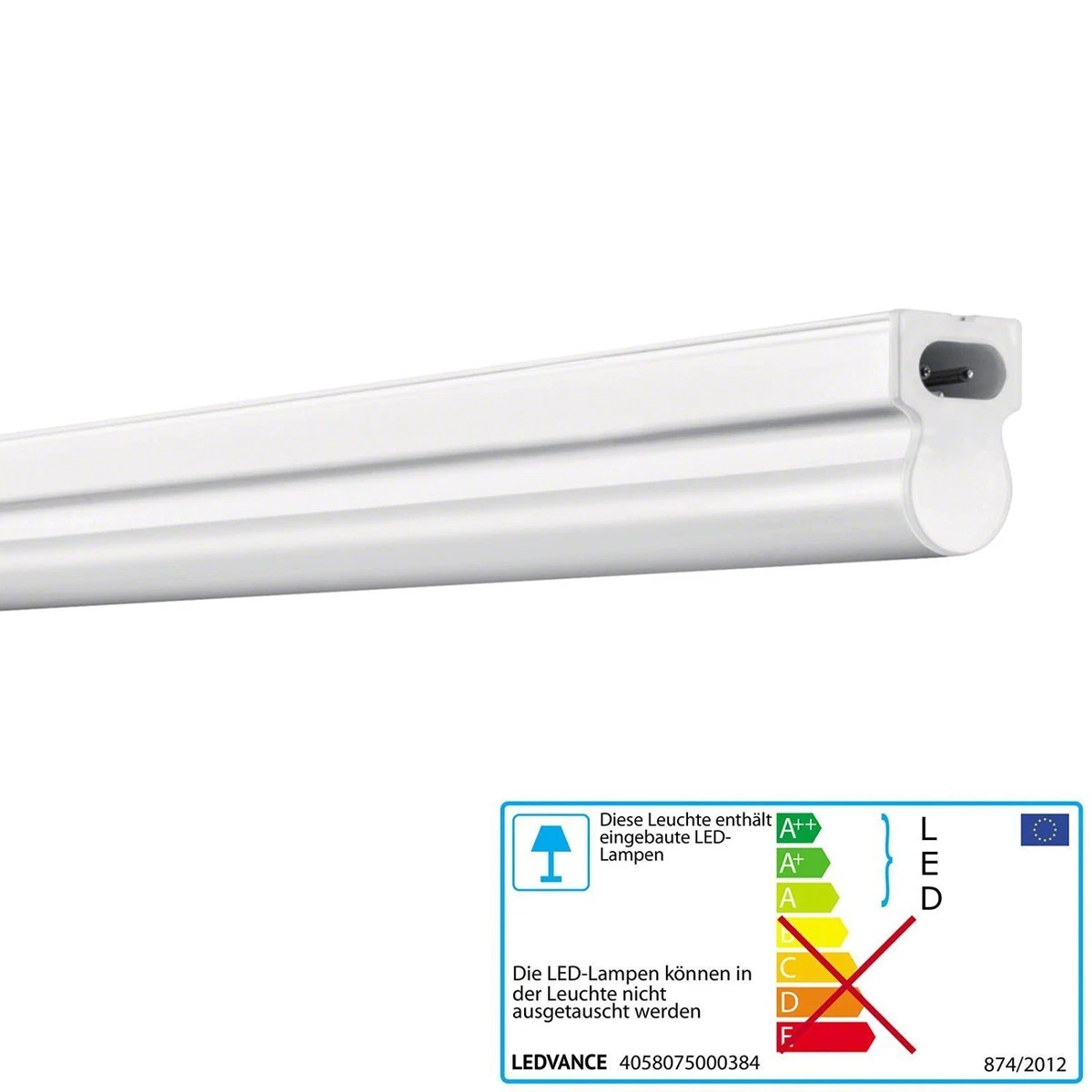 Osram 10W LED Surface Mount Batten Fitting light IP20 2Ft 600mm 4000K Cool White