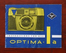 AGFA OPTIMA IA INSTRUCTION BOOK/185279
