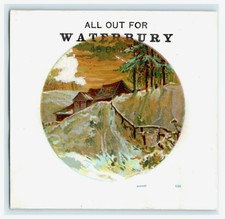 J.A. Godfrey & Co. Waterbury CT Clothing Cabin Mountain Scene - Damaged