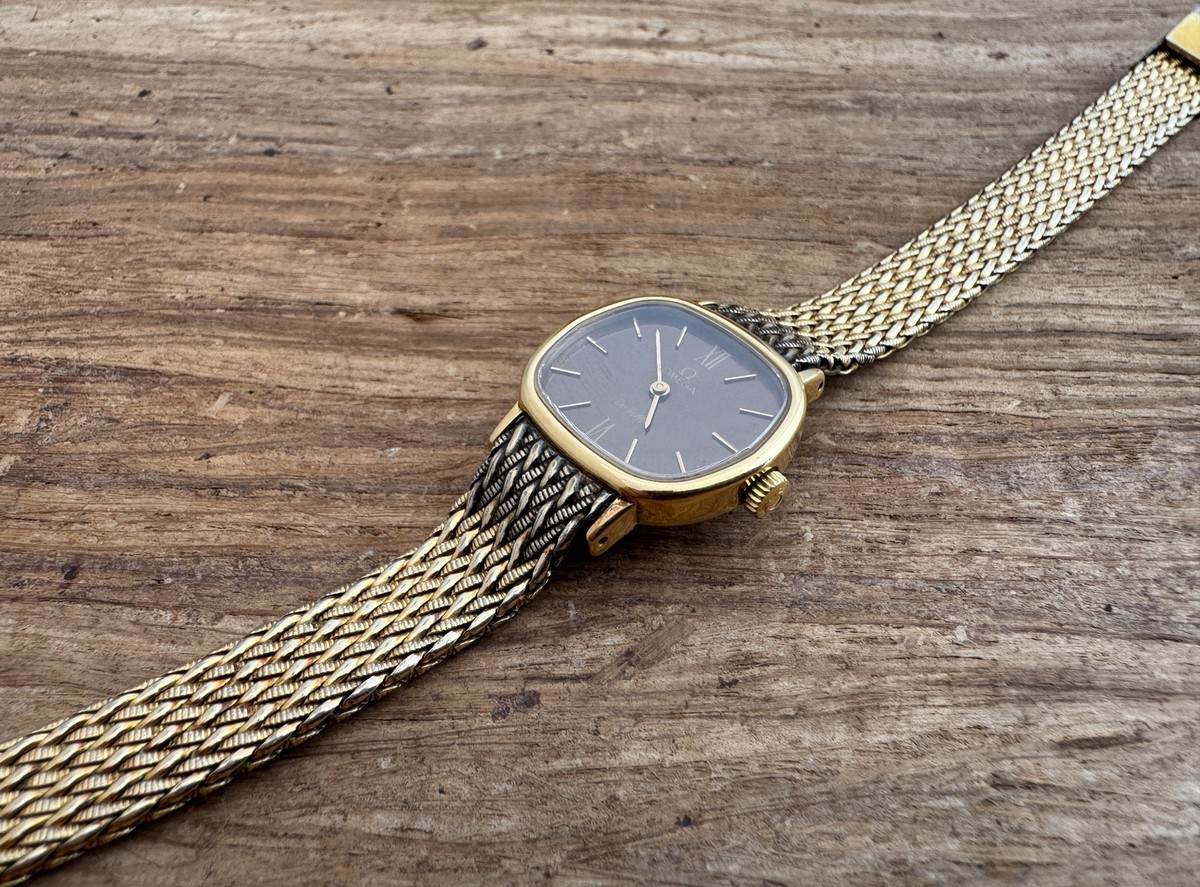 [鑑定済] オメガ デビルアナログ時計 ゴールド/ブラック 511.0561 Omega De Ville Ref. 511.0561 - cal. 625 Gold Plated Ladies