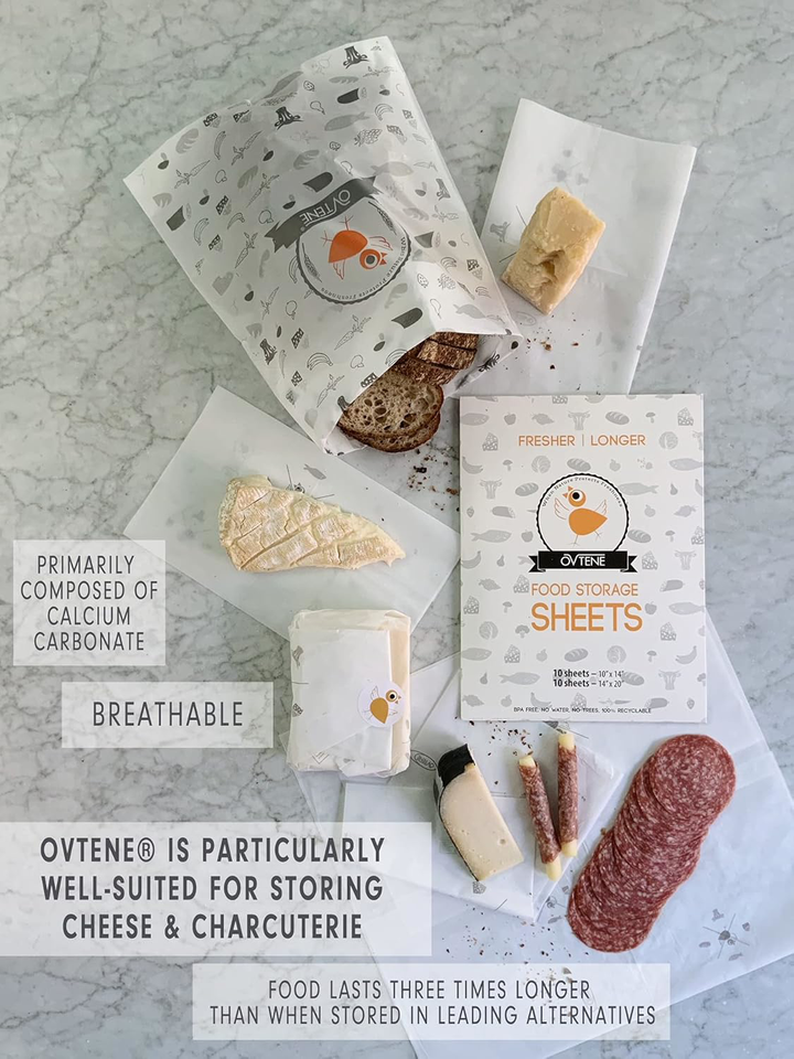 Food Storage Bags for Cheese, Meat, and Produce Keeps Food Fresher